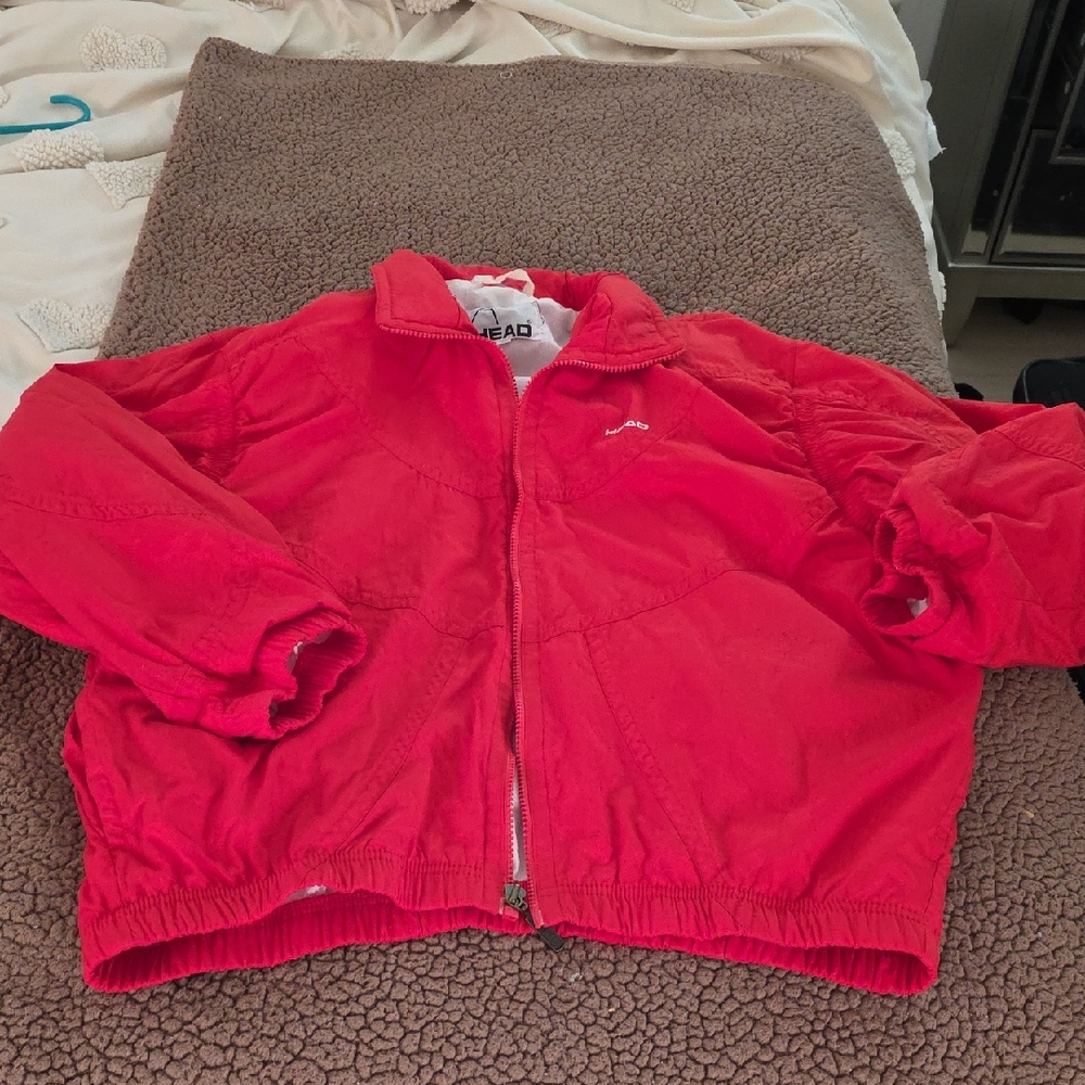 HEAD Bright Red Zip-Up Jacket